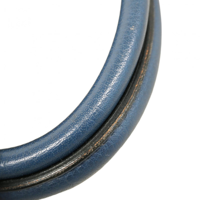 【6bd5668】エルメス ハンドバッグ バーキン35 フィヨルド ブルーマルト シルバー金具 □E刻印【中古】レディース