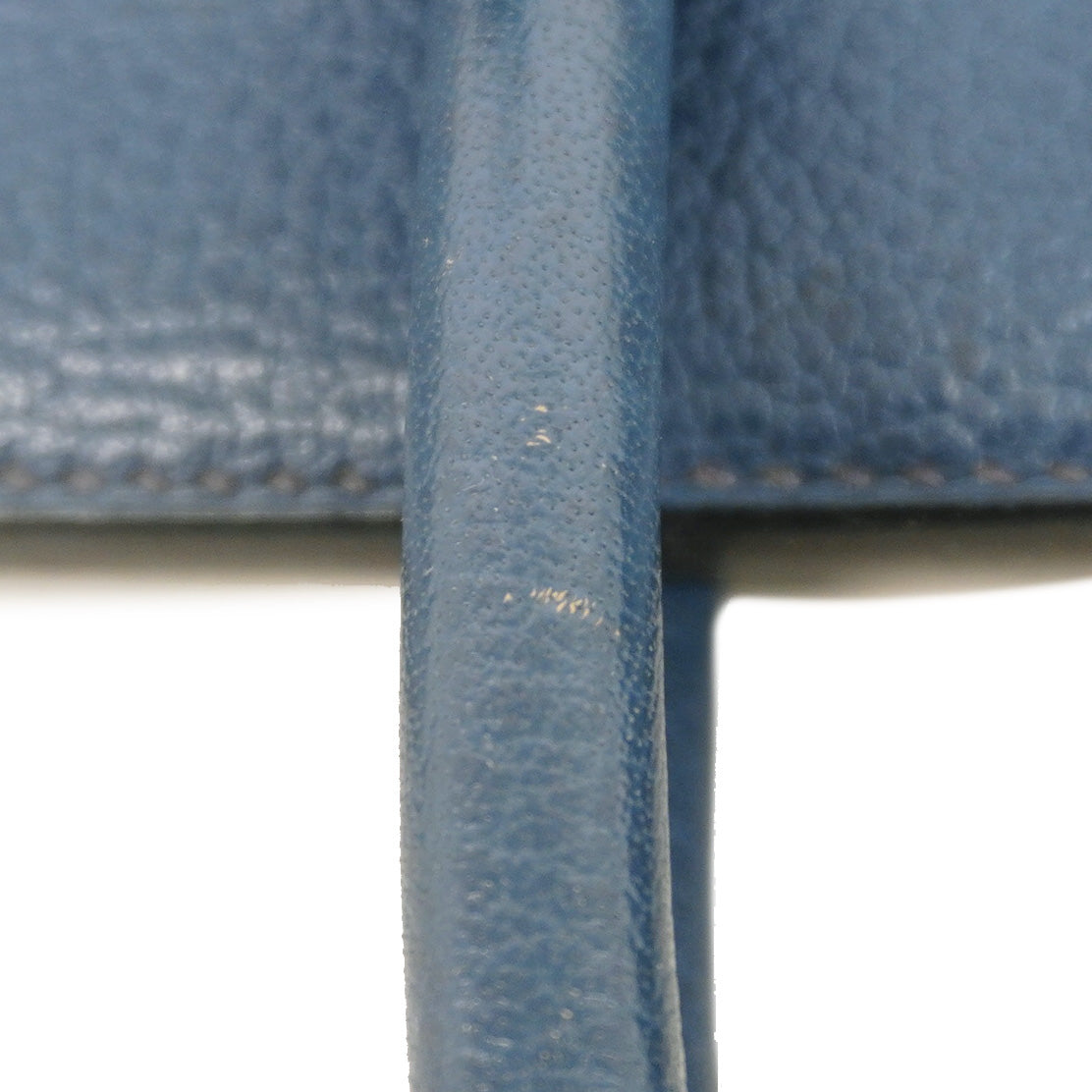 【6bd5668】エルメス ハンドバッグ バーキン35 フィヨルド ブルーマルト シルバー金具 □E刻印【中古】レディース