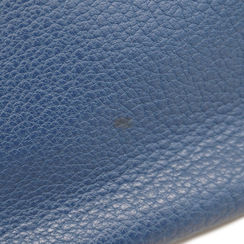 【6bd5668】エルメス ハンドバッグ バーキン35 フィヨルド ブルーマルト シルバー金具 □E刻印【中古】レディース