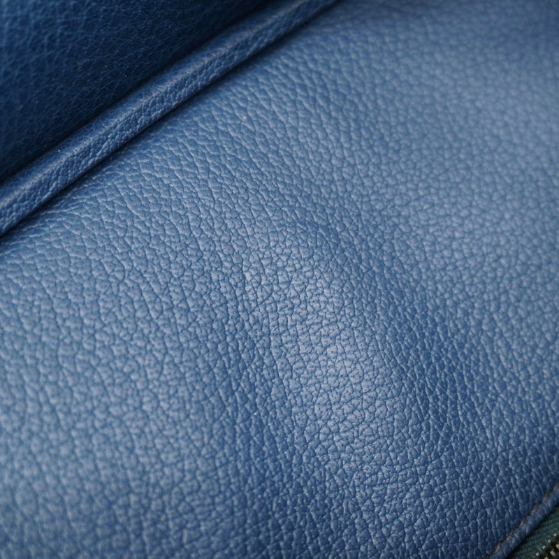 【6bd5668】エルメス ハンドバッグ バーキン35 フィヨルド ブルーマルト シルバー金具 □E刻印【中古】レディース