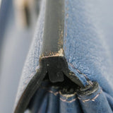 【6bd5668】エルメス ハンドバッグ バーキン35 フィヨルド ブルーマルト シルバー金具 □E刻印【中古】レディース