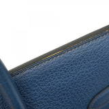 【6bd5668】エルメス ハンドバッグ バーキン35 フィヨルド ブルーマルト シルバー金具 □E刻印【中古】レディース