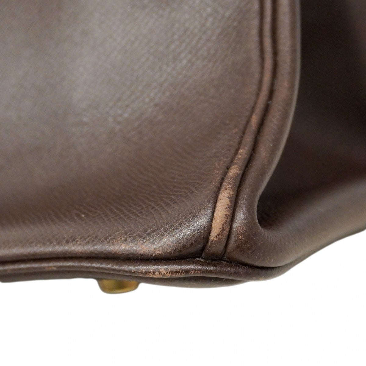 【6bd5784】エルメス ハンドバッグ バーキン35 クシュベル エベンヌ ゴールド金具 〇Z刻印【中古】レディース