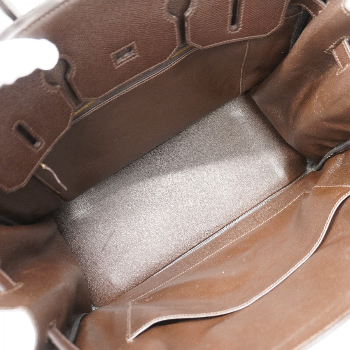 【6bd5784】エルメス ハンドバッグ バーキン35 クシュベル エベンヌ ゴールド金具 〇Z刻印【中古】レディース