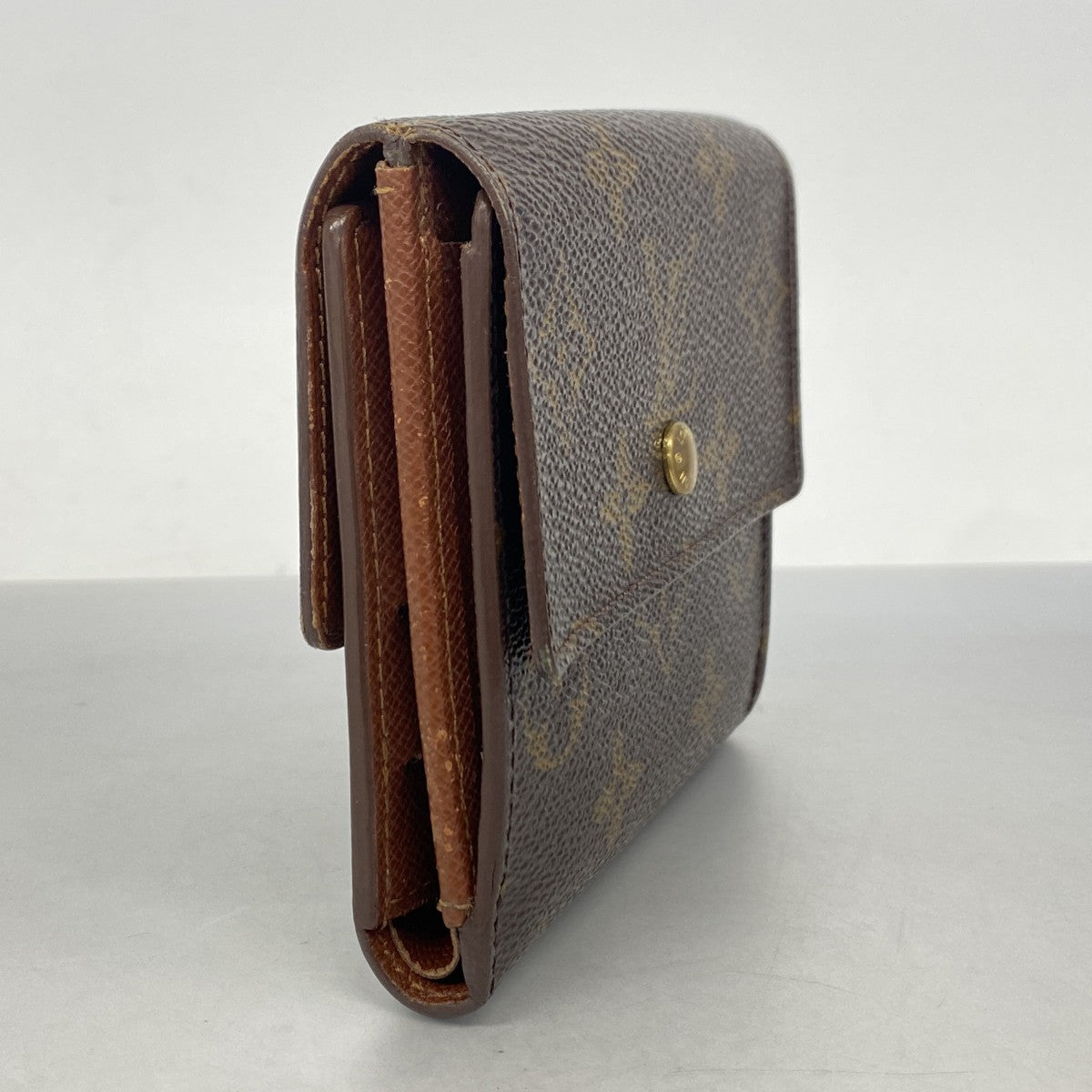 6ca0057-k】ルイヴィトン 三つ折り財布 モノグラム ポルトモネビエ