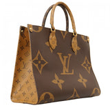 【6ca0373】ルイヴィトン トートバッグ モノグラム・ジャイアント/リバース オンザゴーMM M45321 ブラウン 2wayバッグ【中古】レディース