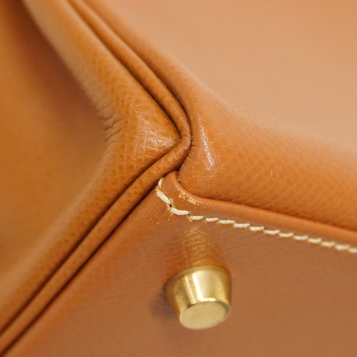 【6ca0425-k】エルメス ハンドバッグ ケリー28 クシュベル ゴールド ゴールド金具 □E刻印 2wayバッグ【中古】レディース