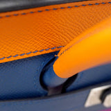 【6ca0434-e-g】エルメス ハンドバッグ バーキン35 レインボー ヴォーエプソン アプリコット/ブルーアガット/マグノリア/ルージュカザック シルバー金具 Z刻印【中古】レディース