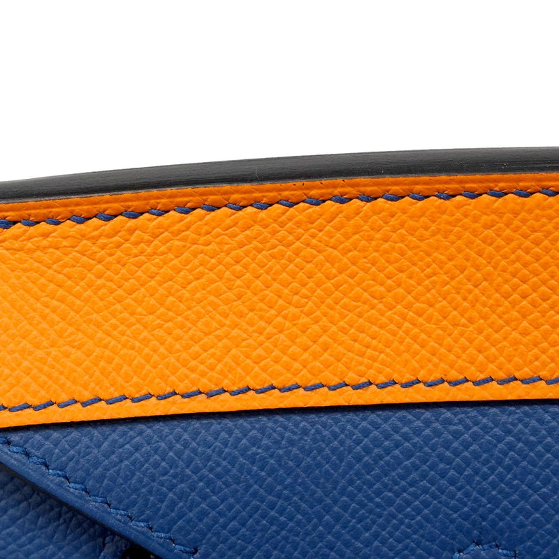 【6ca0434-e-g】エルメス ハンドバッグ バーキン35 レインボー ヴォーエプソン アプリコット/ブルーアガット/マグノリア/ルージュカザック シルバー金具 Z刻印【中古】レディース