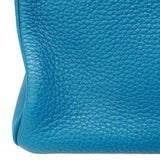 【6ca0435】エルメス ハンドバッグ バーキン30 トゴ ブルーイズミール シルバー金具 □Q刻印【中古】レディース