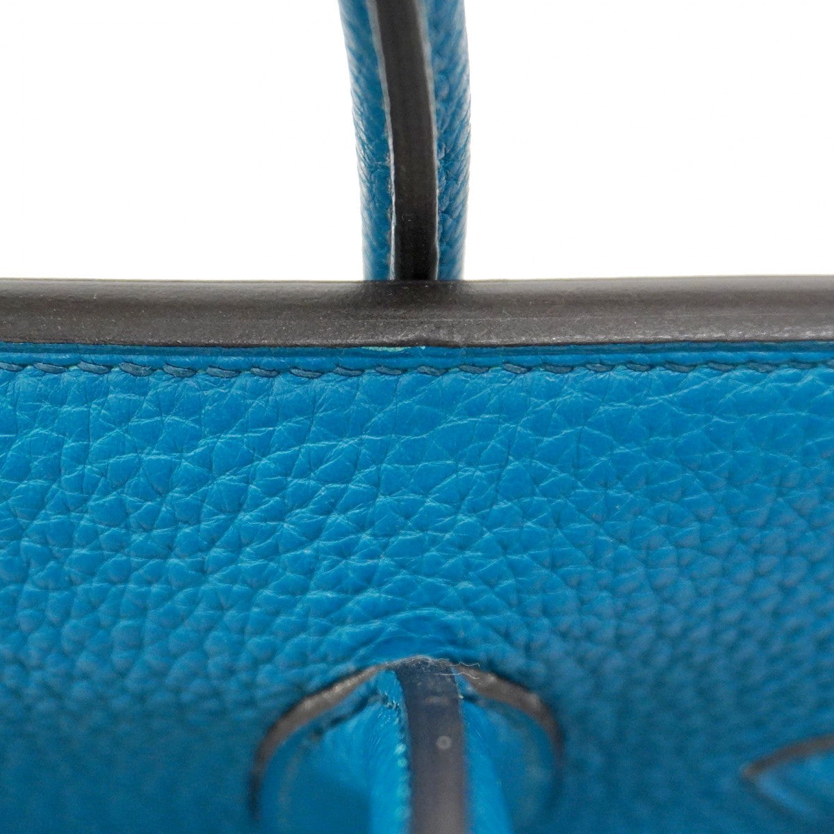 【6ca0435】エルメス ハンドバッグ バーキン30 トゴ ブルーイズミール シルバー金具 □Q刻印【中古】レディース