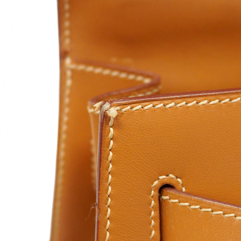 【6ca0437】エルメス ハンドバッグ ケリー32 バレニア ゴールド ゴールド金具 □D刻印【中古】レディース