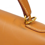 【6ca0437】エルメス ハンドバッグ ケリー32 バレニア ゴールド ゴールド金具 □D刻印【中古】レディース