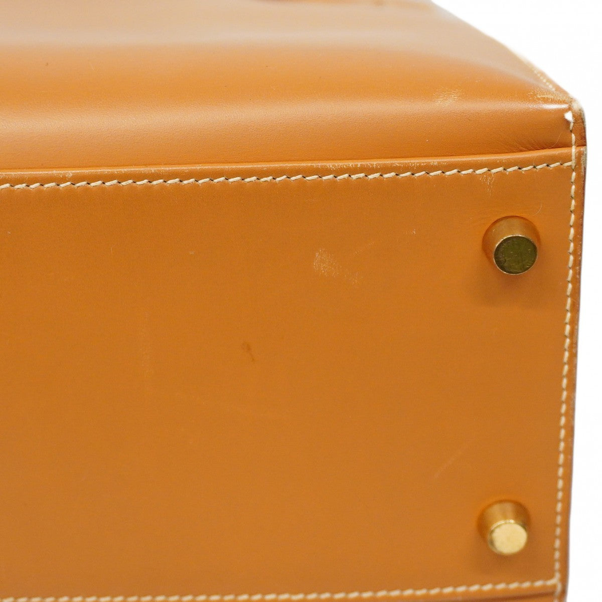 【6ca0437】エルメス ハンドバッグ ケリー32 バレニア ゴールド ゴールド金具 □D刻印【中古】レディース