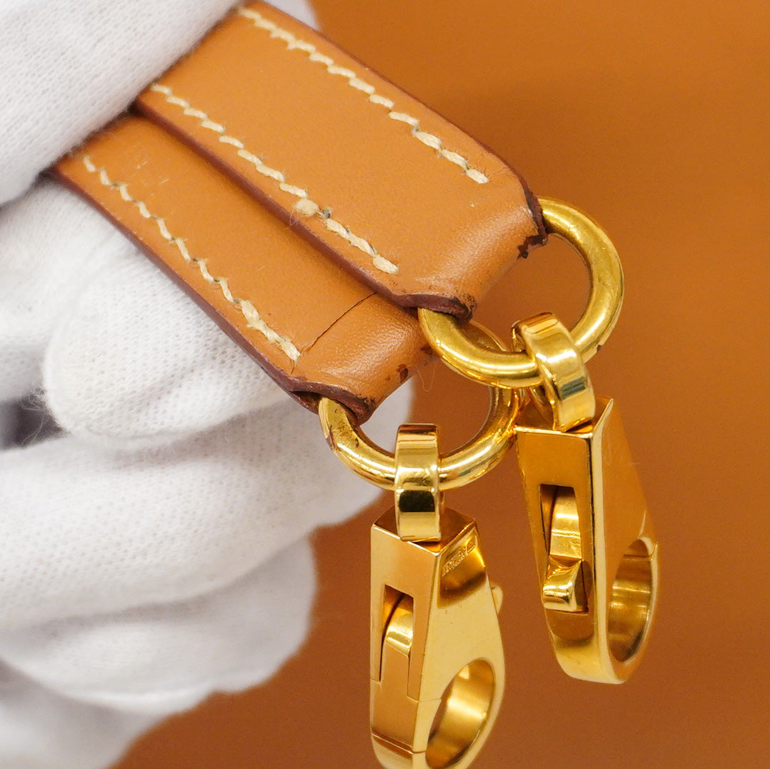 【6ca0437】エルメス ハンドバッグ ケリー32 バレニア ゴールド ゴールド金具 □D刻印【中古】レディース