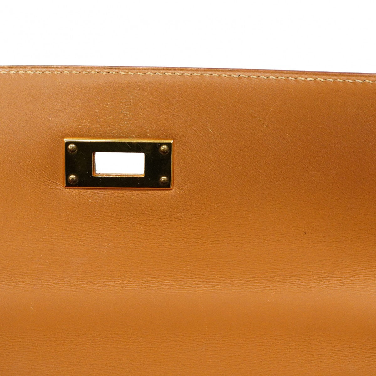 【6ca0437】エルメス ハンドバッグ ケリー32 バレニア ゴールド ゴールド金具 □D刻印【中古】レディース