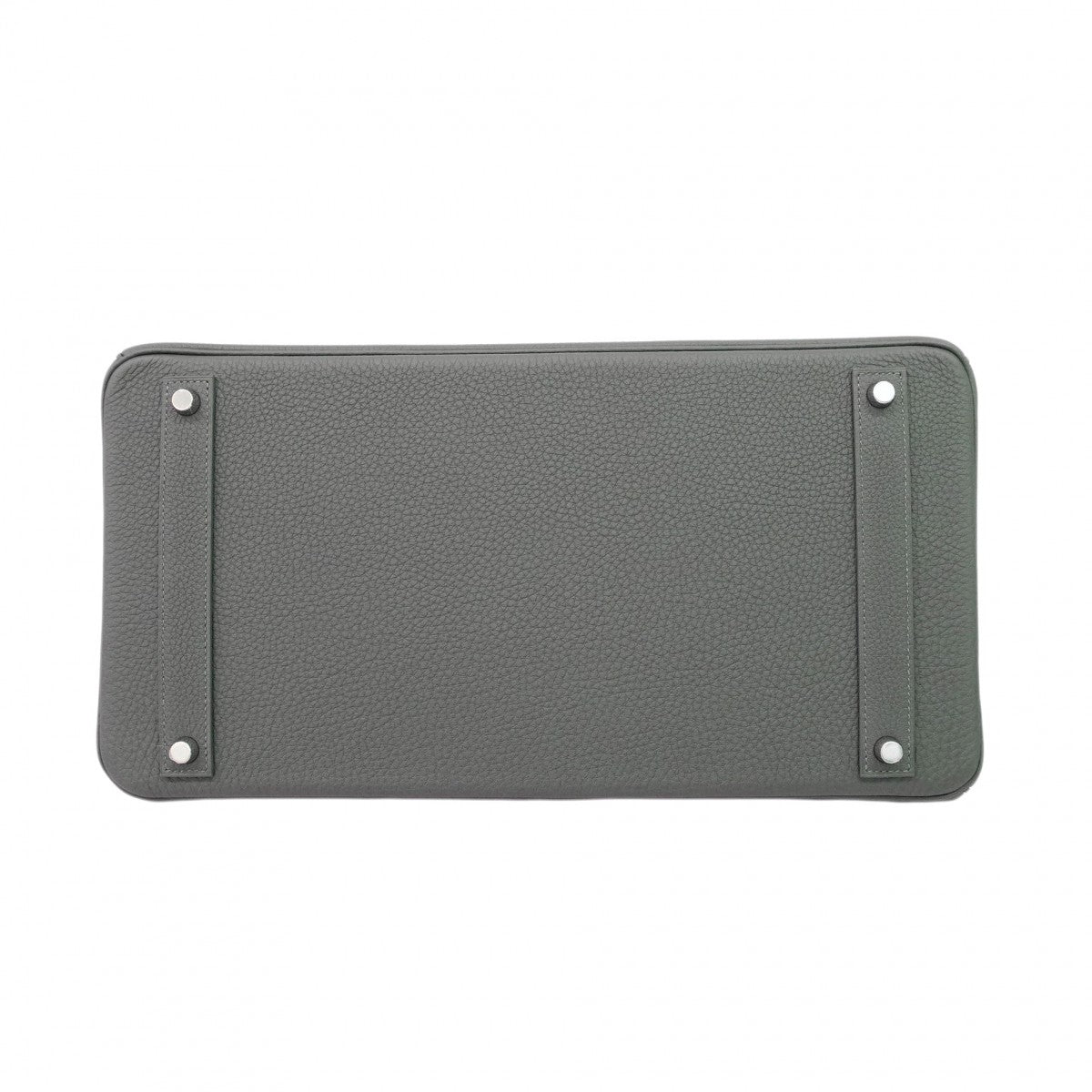 【6ca0446-g】エルメス ハンドバッグ バーキン40 トゴ グリメイヤー シルバー金具 K刻印【中古】メンズ