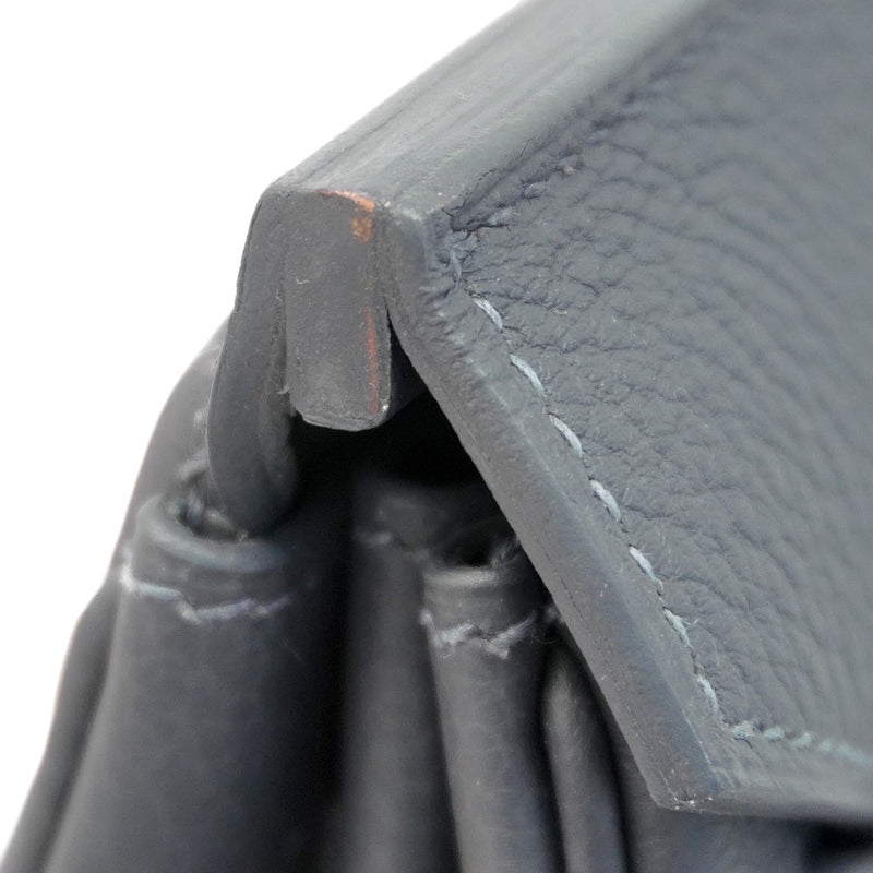 【6ca0446-g】エルメス ハンドバッグ バーキン40 トゴ グリメイヤー シルバー金具 K刻印【中古】メンズ