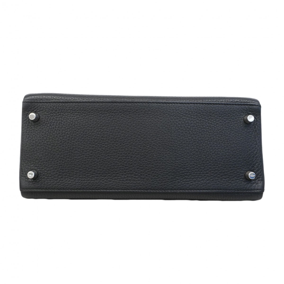 【6ca0447-g】エルメス ハンドバッグ ケリー28 トリヨンクレマンス ブラック シルバー金具 T刻印【中古】レディース