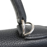 【6ca0447-g】エルメス ハンドバッグ ケリー28 トリヨンクレマンス ブラック シルバー金具 T刻印【中古】レディース