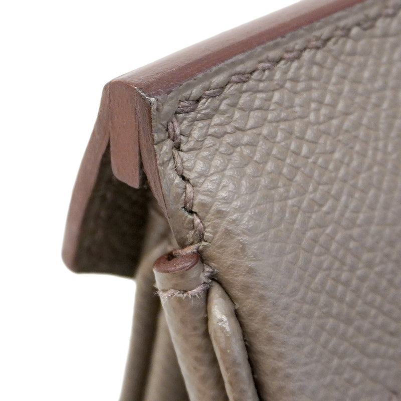 【6ca0448-g】エルメス ハンドバッグ バーキン30 ヴォーエプソン エタン シルバー金具 Z刻印【中古】レディース