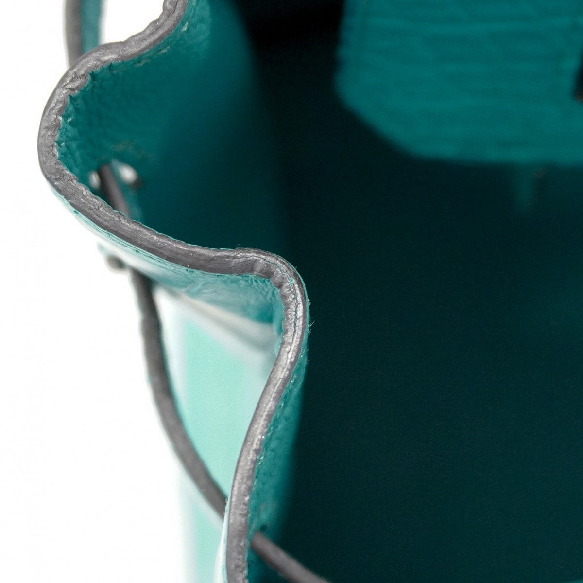 【6ca0707-g】エルメス ハンドバッグ バーキン30 アリゲーターマット ブルーパオン シルバー金具 C刻印【中古】レディース