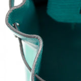 【6ca0707-g】エルメス ハンドバッグ バーキン30 アリゲーターマット ブルーパオン シルバー金具 C刻印【中古】レディース