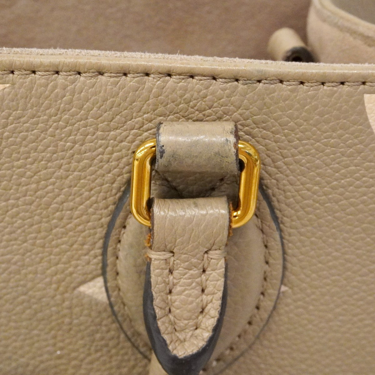 【6ca0926】ルイヴィトン ハンドバッグ モノグラム・アンプラント バイカラー オンザゴーPM M45779 トゥルトレール クレーム 2wayバッグ【中古】レディース