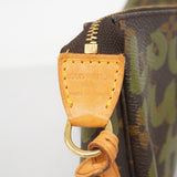 【6ca0934-k】ルイヴィトン ポーチ モノグラムグラフィティ ポシェットアクセソワール M92191 ブラウン カーキ【中古】レディース