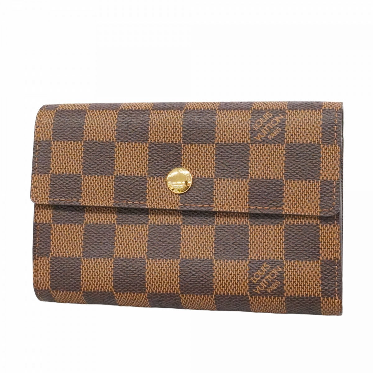 【6ca0972-k】ルイヴィトン 三つ折り財布 ダミエ ポルトフォイユアレクサンドラ N63067 エベヌ【中古】メンズ レディース ユニセックス