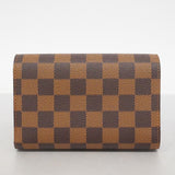 【6ca0972-k】ルイヴィトン 三つ折り財布 ダミエ ポルトフォイユアレクサンドラ N63067 エベヌ【中古】メンズ レディース ユニセックス