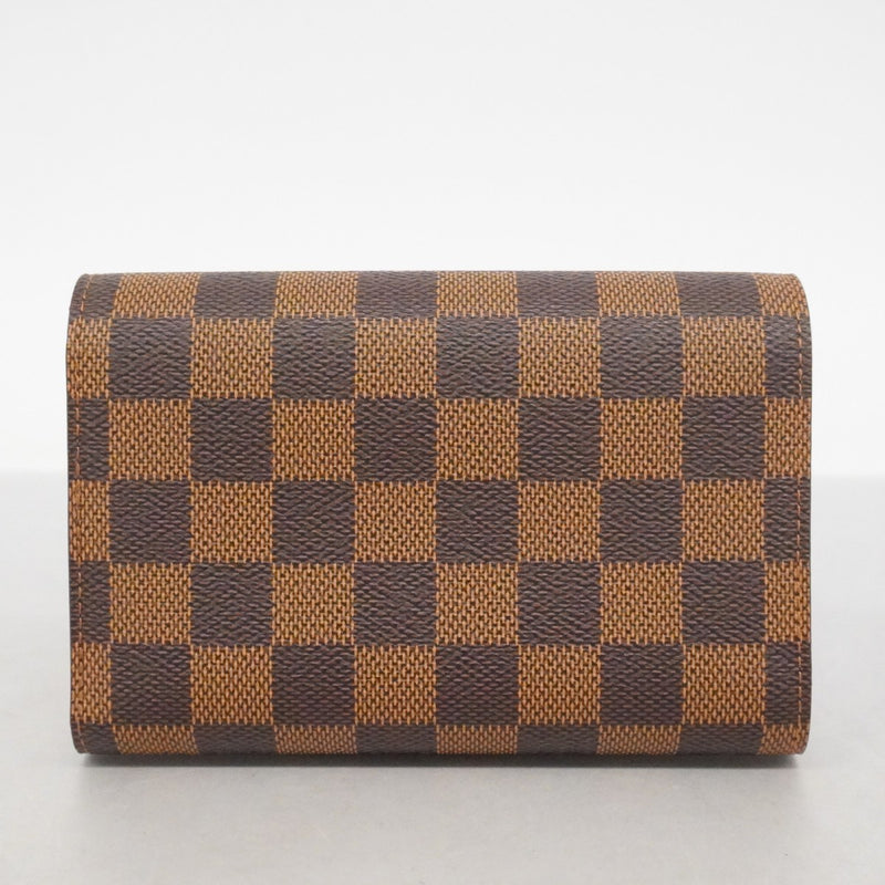 【6ca0972-k】ルイヴィトン 三つ折り財布 ダミエ ポルトフォイユアレクサンドラ N63067 エベヌ【中古】メンズ レディース ユニセックス