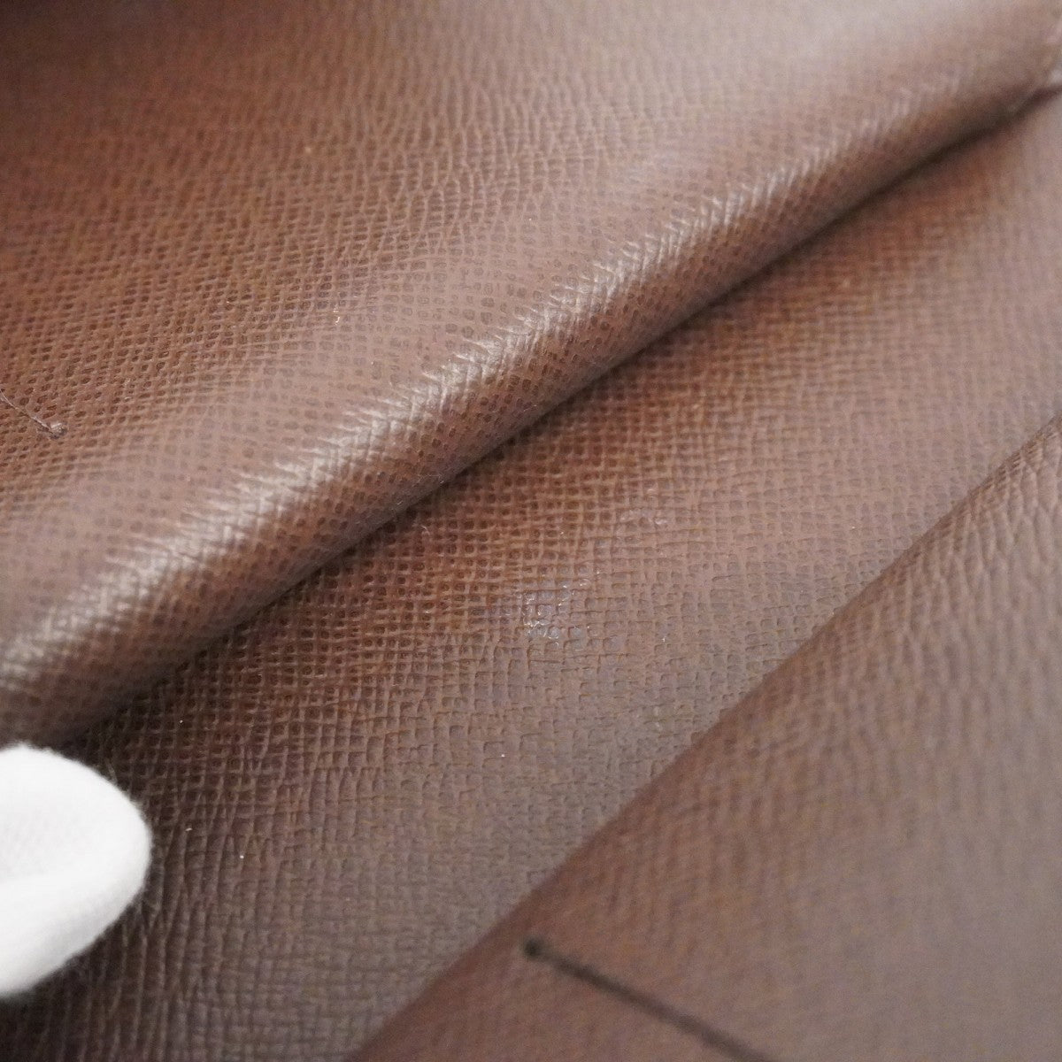 【6ca0972-k】ルイヴィトン 三つ折り財布 ダミエ ポルトフォイユアレクサンドラ N63067 エベヌ【中古】メンズ レディース ユニセックス