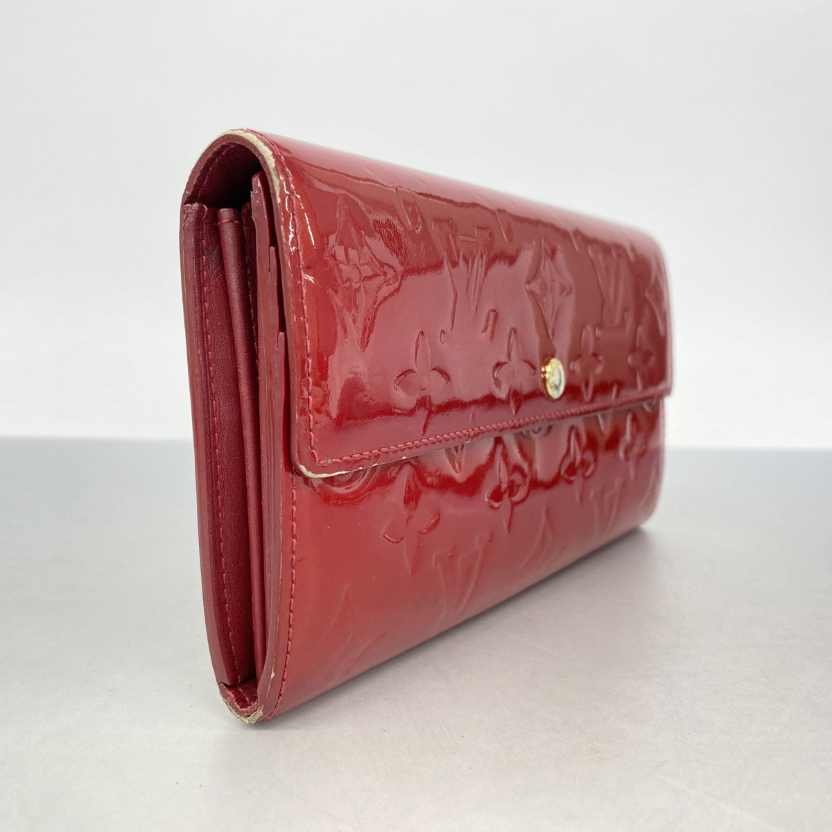 ★SALE【6ca1001】ルイヴィトン 長財布 ヴェルニ ポルトフォイユサラ M93530 ポムダムール【中古】レディース