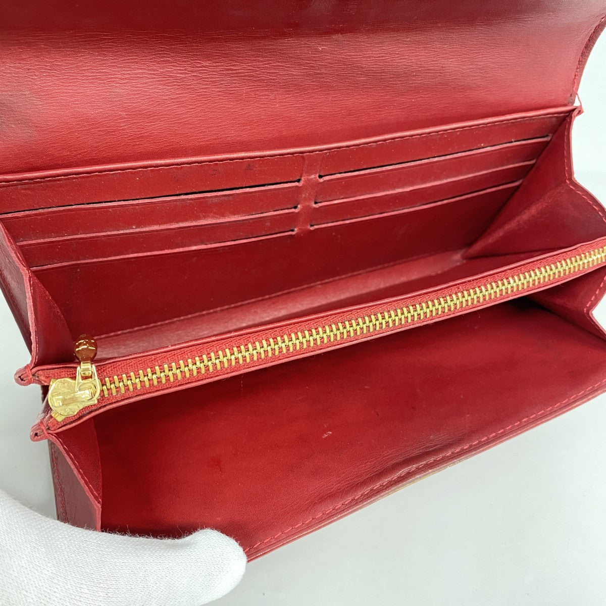 ★SALE【6ca1001】ルイヴィトン 長財布 ヴェルニ ポルトフォイユサラ M93530 ポムダムール【中古】レディース