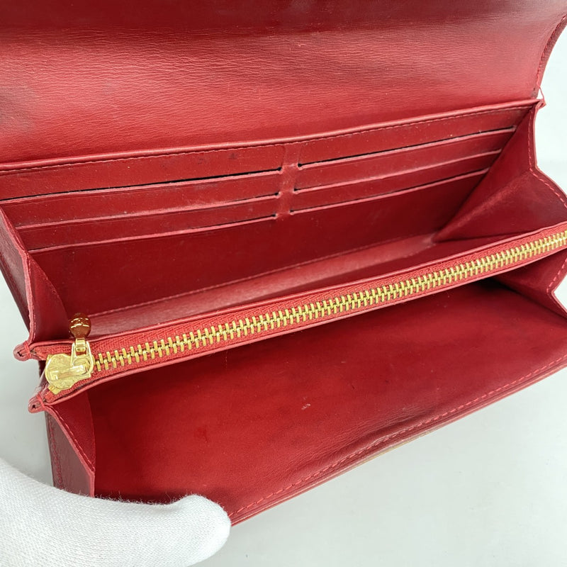 ★SALE【6ca1001】ルイヴィトン 長財布 ヴェルニ ポルトフォイユサラ M93530 ポムダムール【中古】レディース