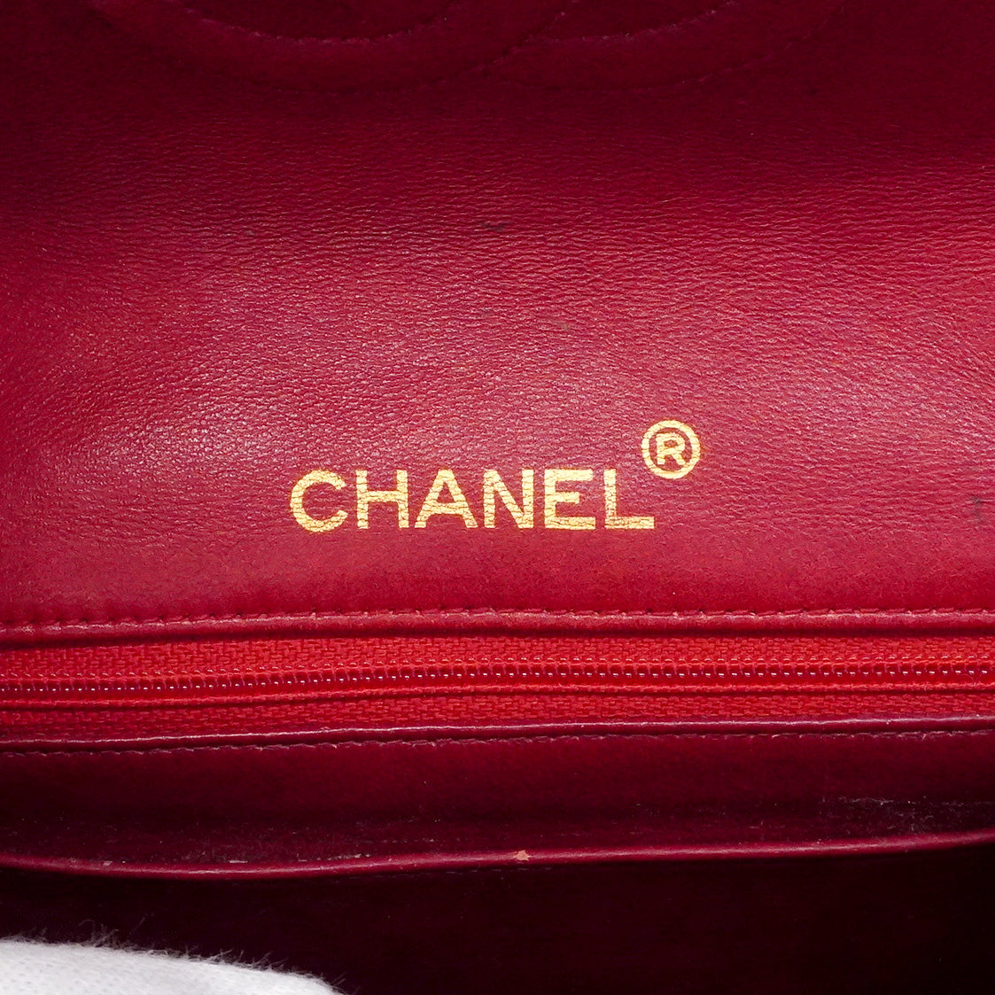 【6ca1023-k】シャネル ショルダーバッグ ミニマトラッセ チェーンショルダー ラムスキン レッド ゴールド金具【中古】レディース