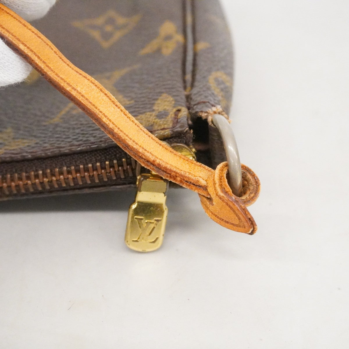 【6ca1033】ルイヴィトン ポーチ モノグラム ポシェットアクセソワール M51980 ブラウン【中古】レディース