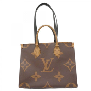 【6ca1039】ルイヴィトン トートバッグ モノグラム・ジャイアント/ リバース オンザゴーMM M45321 ブラウン 2wayバッグ【中古】レディース