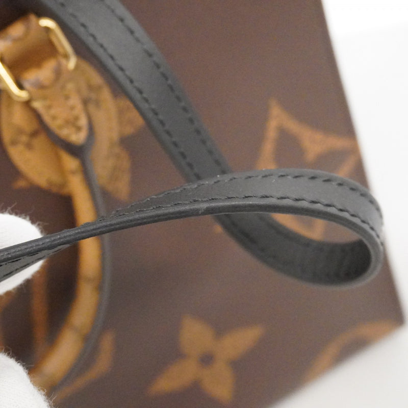 【6ca1039】ルイヴィトン トートバッグ モノグラム・ジャイアント/ リバース オンザゴーMM M45321 ブラウン 2wayバッグ【中古】レディース