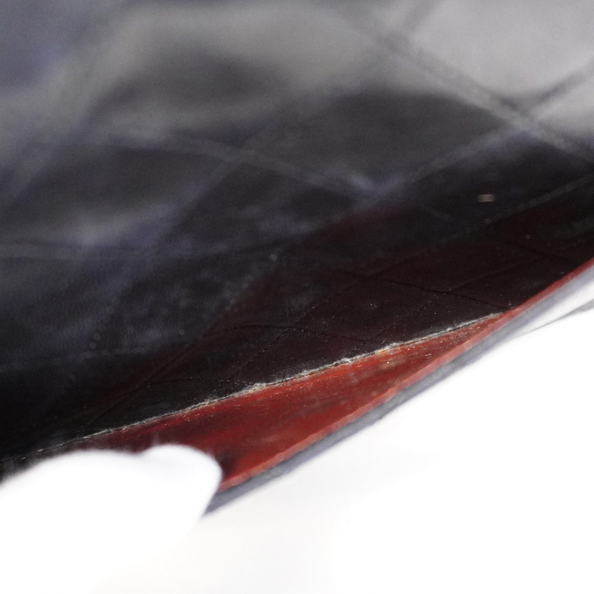 【6ca1203-k】シャネル ショルダーバッグ マトラッセ Wフラップ Wチェーン ラムスキン ブラック ゴールド金具【中古】レディース