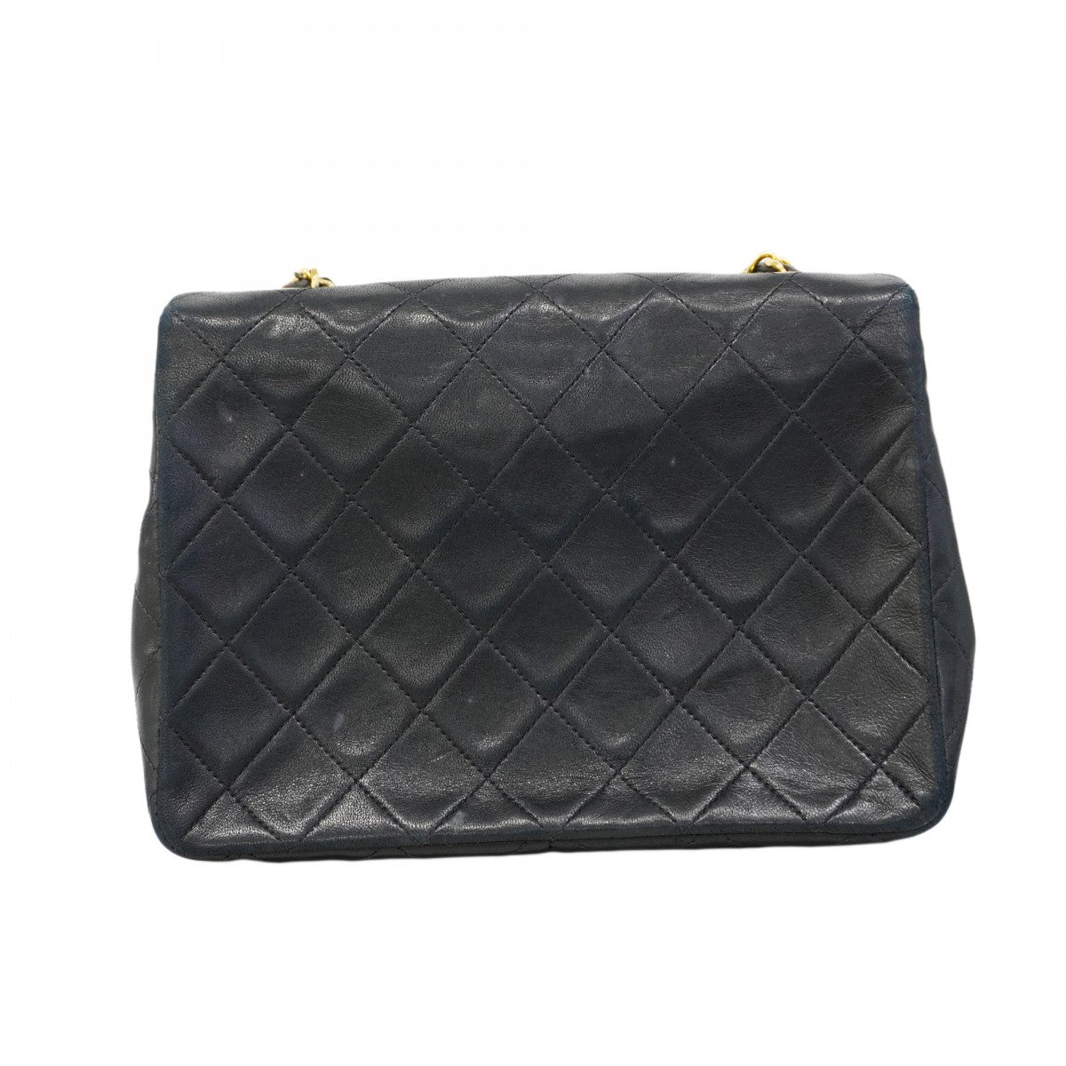 【6ca1204-k】シャネル ショルダーバッグ ミニマトラッセ チェーンショルダー ラムスキン ブラック ゴールド金具【中古】レディース