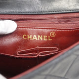 【6ca1204-k】シャネル ショルダーバッグ ミニマトラッセ チェーンショルダー ラムスキン ブラック ゴールド金具【中古】レディース