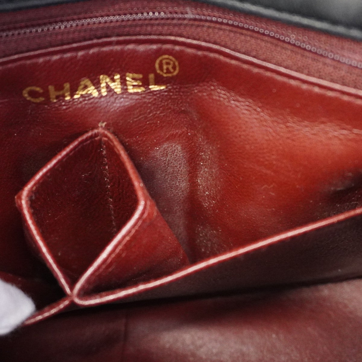 【6ca1204-k】シャネル ショルダーバッグ ミニマトラッセ チェーンショルダー ラムスキン ブラック ゴールド金具【中古】レディース