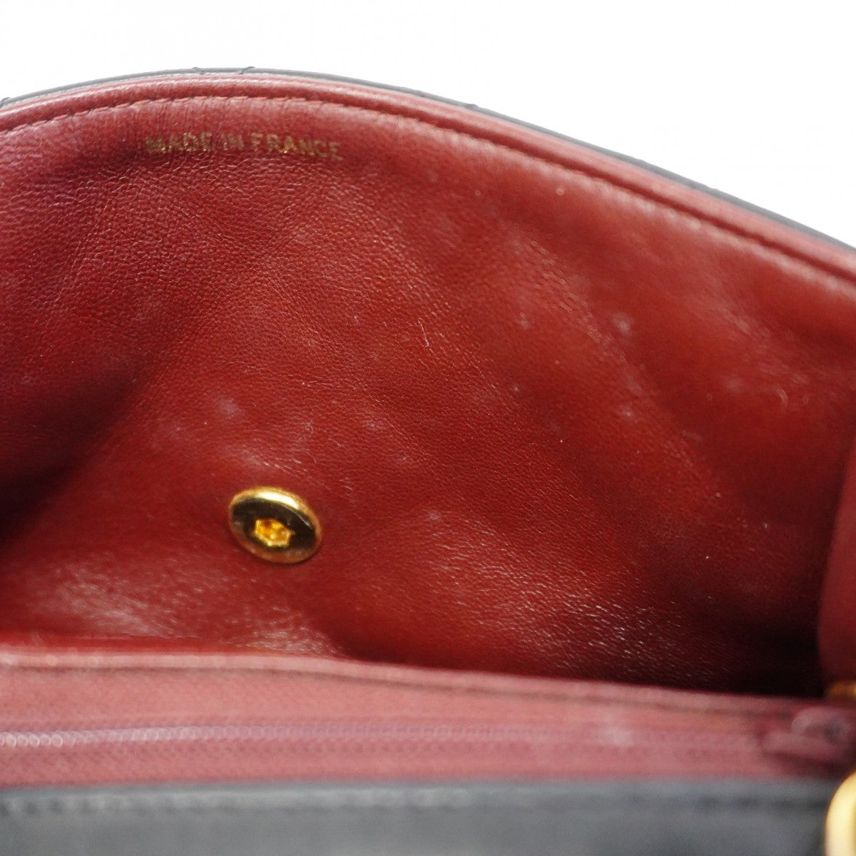 【6ca1204-k】シャネル ショルダーバッグ ミニマトラッセ チェーンショルダー ラムスキン ブラック ゴールド金具【中古】レディース