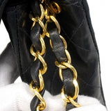 【6ca1204-k】シャネル ショルダーバッグ ミニマトラッセ チェーンショルダー ラムスキン ブラック ゴールド金具【中古】レディース