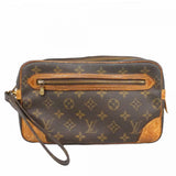 【6ca1235】ルイヴィトン クラッチバッグ モノグラム マルリードラゴンヌGM M51825 ブラウン【中古】メンズ