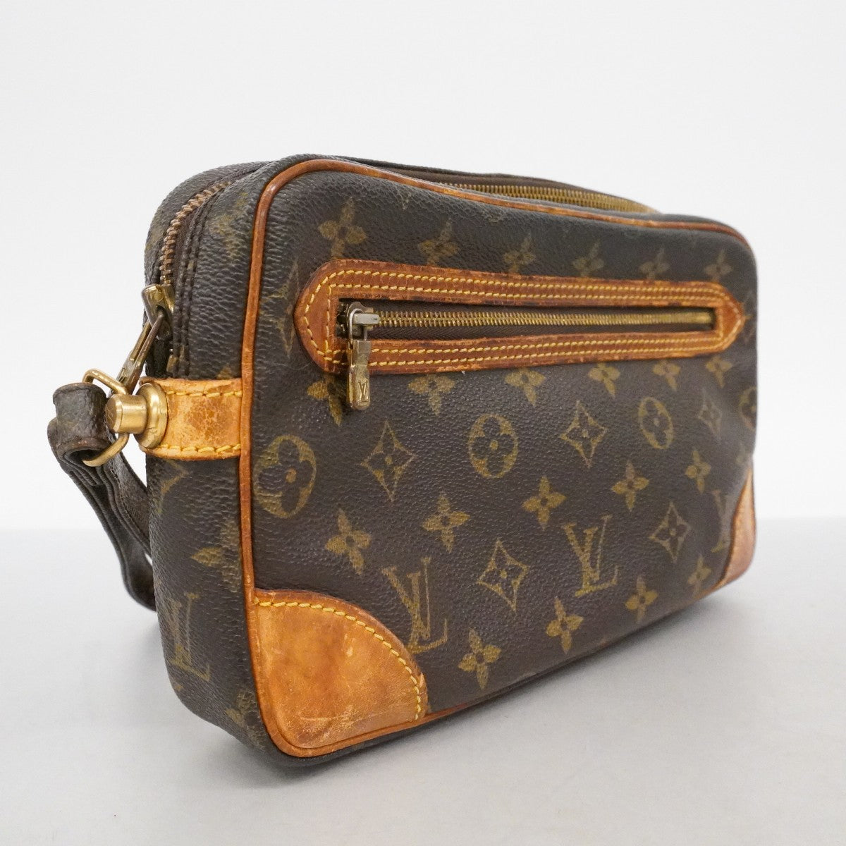 【6ca1235】ルイヴィトン クラッチバッグ モノグラム マルリードラゴンヌGM M51825 ブラウン【中古】メンズ