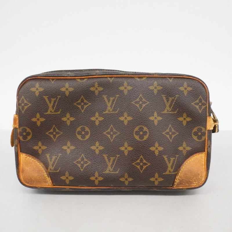 【6ca1235】ルイヴィトン クラッチバッグ モノグラム マルリードラゴンヌGM M51825 ブラウン【中古】メンズ