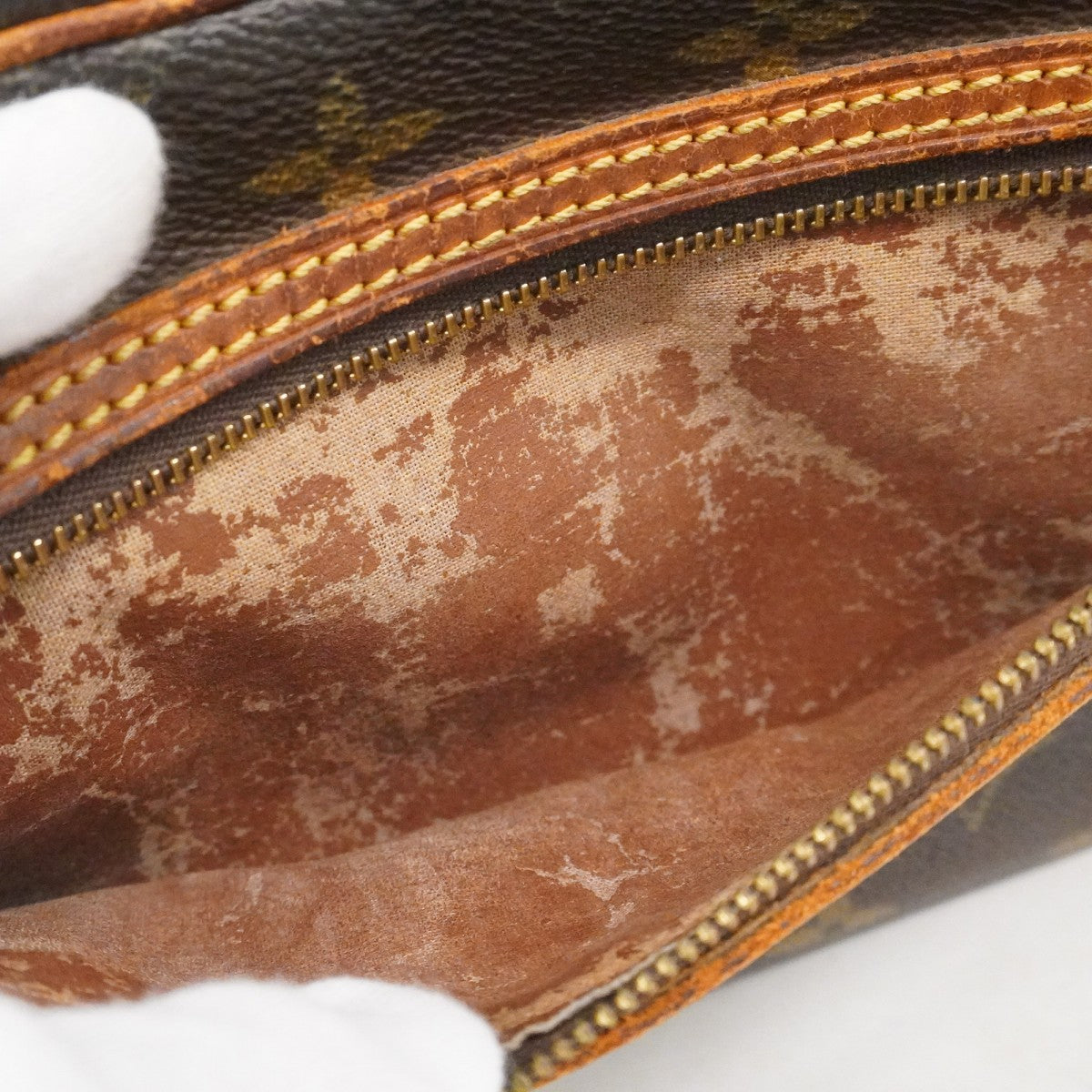 【6ca1235】ルイヴィトン クラッチバッグ モノグラム マルリードラゴンヌGM M51825 ブラウン【中古】メンズ